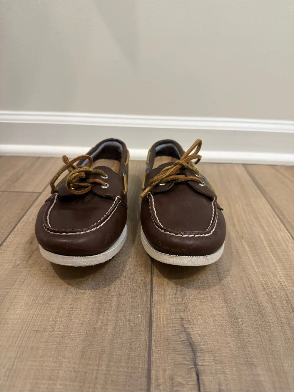 Sperry Dark Brown Leather 2-Eye Boat Shoes